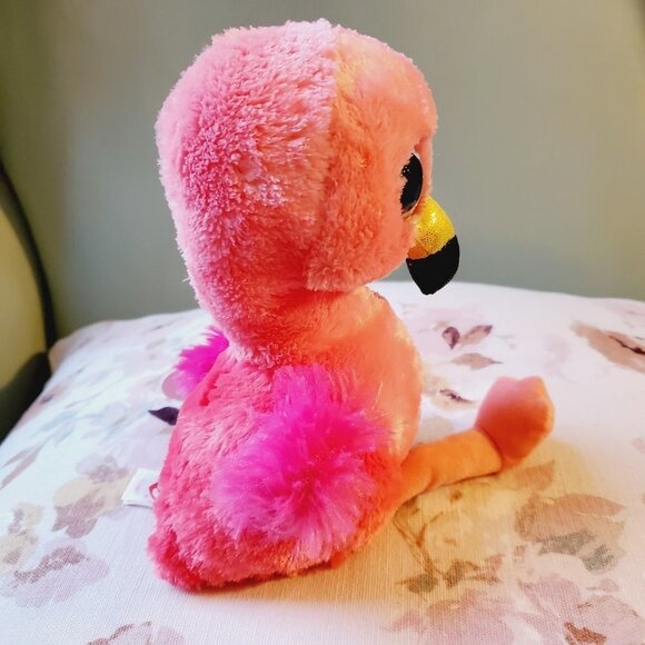 Ty Beanie Boos Pink Flamingo‎ Glida Plush Toy - Picture 8 of 10